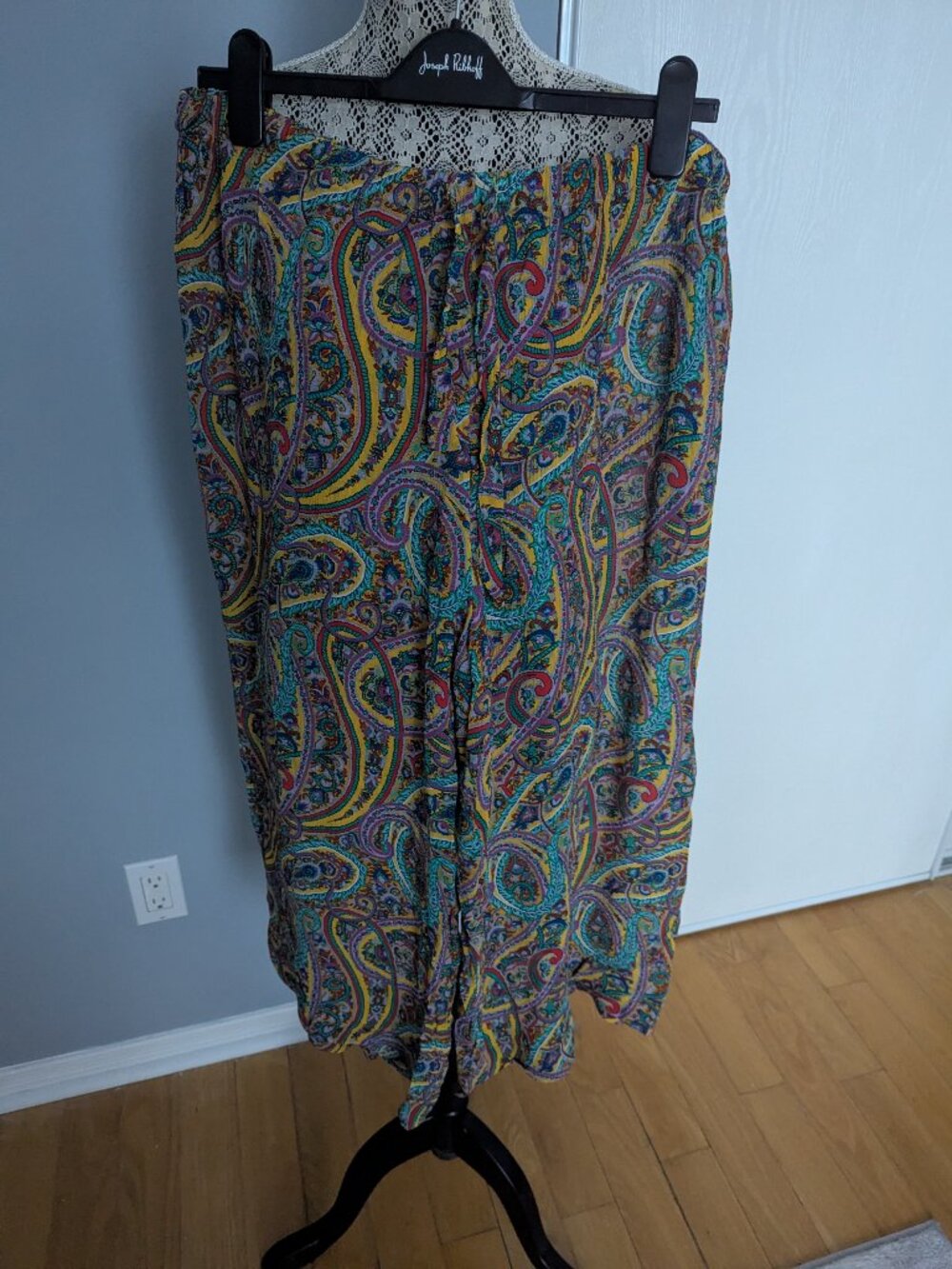 Etro spa multi-colored wide-leg pants